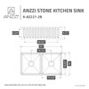 Anzzi Rione Double Basin 33 in. Farmhouse Kitchen Sink K-AZ227-2B